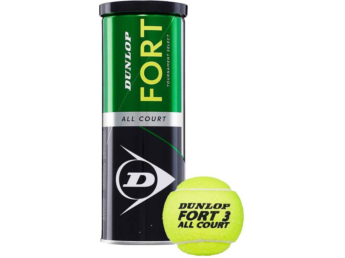 Bola de Ténis DUNLOP   Fort Ts All Court (Amarelo - 3 Bolas)