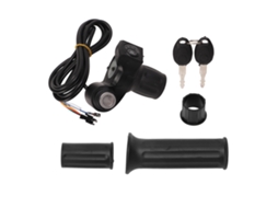 Mango de acelerador mango throttle grip com 4 luzes, bloqueio, para bicicleta elétrica e patinete 48v
