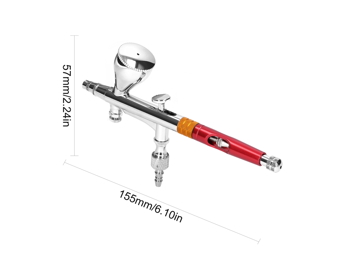 Laxiscreed Pistola De Pintar Profissional Com Bico 0,3mm E Pressão Até 30 Psi Para Trabalhos De Alta Qualidade