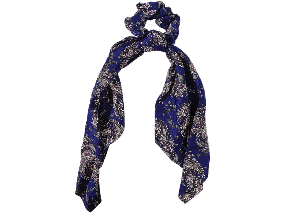 Conjunto de 3 anéis de cabelo de chiffon com núcleos aleatórios para rabos de cavalo longos.