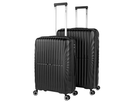 Pp JASLEN Crawley Preto Hard Case Set (48,5x74,5x28,5 Cm)