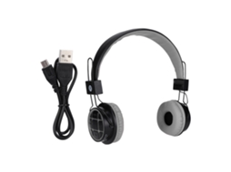 Fone De Ouvido Bluetooth Sem Fio Portátil B-13 Com Display De Áudio Fm E Música Cinza