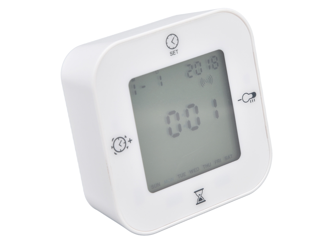 Relógio despertador multifuncional Baok com termohigrômetro, controle de voz e iluminação para casa.