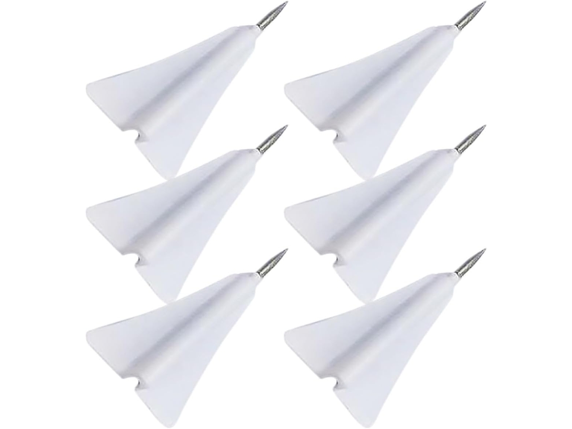 Conjunto Villcase De 6 Tacinhas Substituíveis Em Formato Avião, Feitas De Abs E Aço, Com Função De Fixação Para