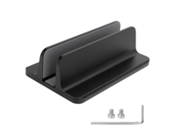 Suporte Para Notebook (ajustável Vertical Simples) Suporte De Armazenamento Vertical Simples De Ligação De Alumínio Ajustável Preto