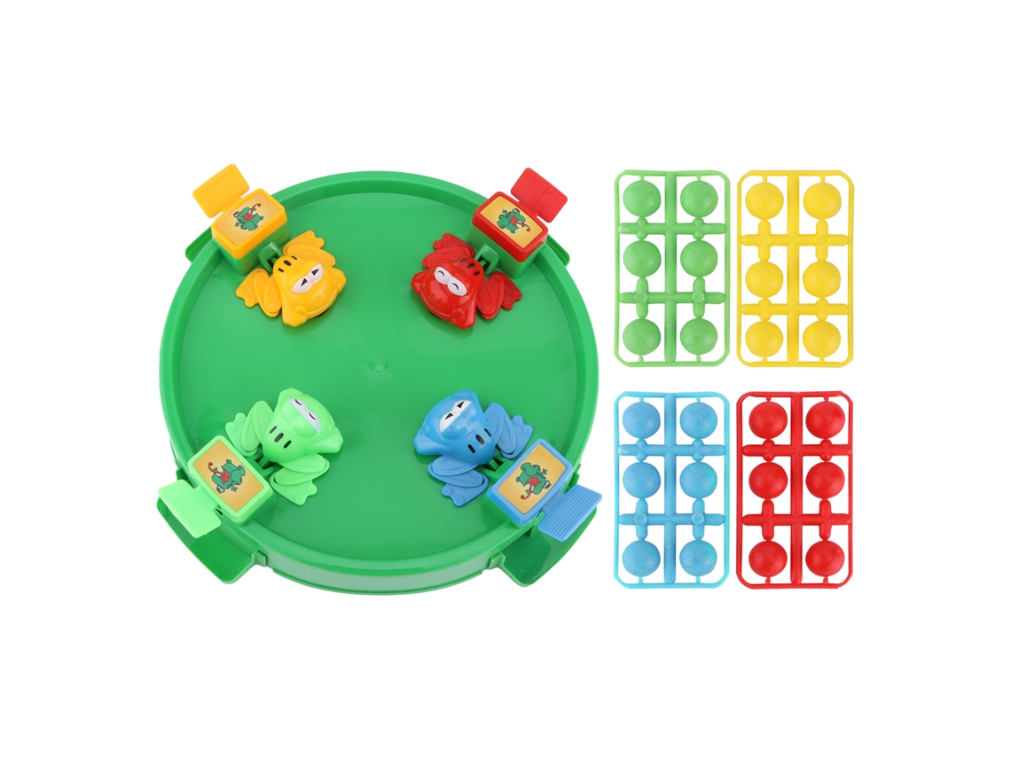 Jogo De Tabuleiro Hungry Frogs Clássico Para Família Brinquedo Para Crianças Com Mais De 3 Anos Prato Verde Grande