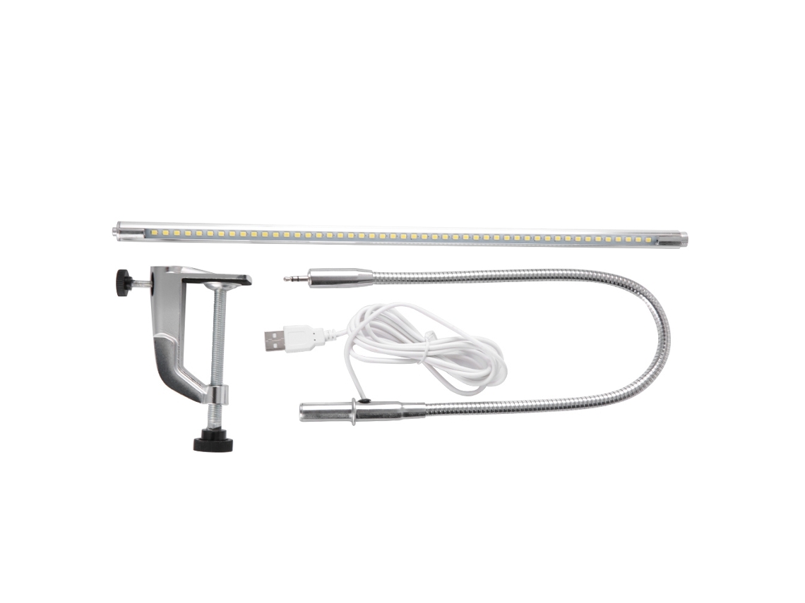 Lâmpada De Mesa Clip Led Ajustável Usb Para Manicure Leitura Tatuagem Luz Portátil