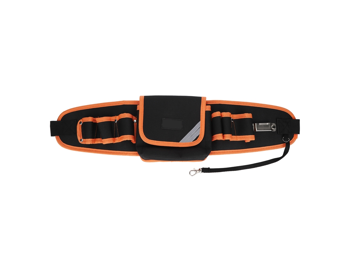 Um Kit De Ferramentas De Tecido Oxford Com 6 Ranhuras E 1 Bolso, Equipado Com Um Cinto De Cintura E Com Múltiplas Funções.