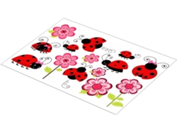 De Parede Colorido De Joaninha, Decalque Decorativo Removível Em Pvc Para Quartos De Meninos E Meninas, Salas De Estar Gokoco