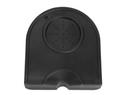Suporte para compactador de café em silicone antiderrapante, multifuncional e espesso, preto.