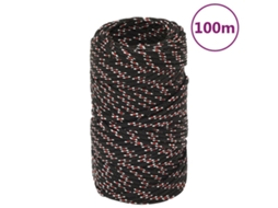 Vidaxl Corda De Barco 2 Mm 100 M Polipropileno Preto