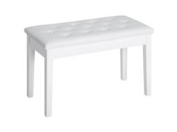 Banco De Piano, Design Estiloso, Espaço De Armazenamento Conveniente, Branco