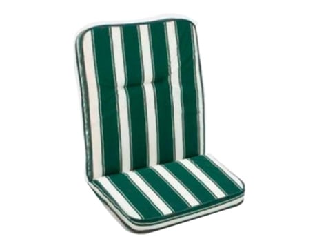 Cojin sillon posiciones raya verde 120x45x3 cm