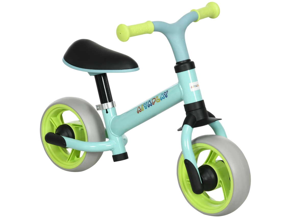 Bicicleta de equilíbrio para crianças, 18-48 meses, assento ajustável, 66,5x34x47 cm, verde | S/MARCA