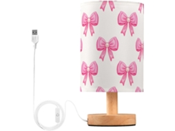Abajur De Cabeceira Bows Com Porta Usb, Sem Necessidade De Lâmpada, Luz Led Quente Para Quarto, Sala De Estar