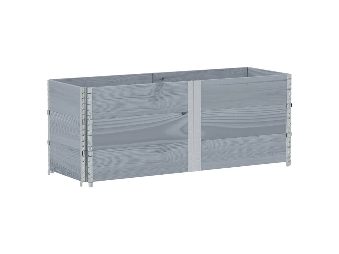 Garden Planter, Garden Planters Vidaxl Cinzeto Madeira De Pinho (150 X 50 X 60.5 Cm)
