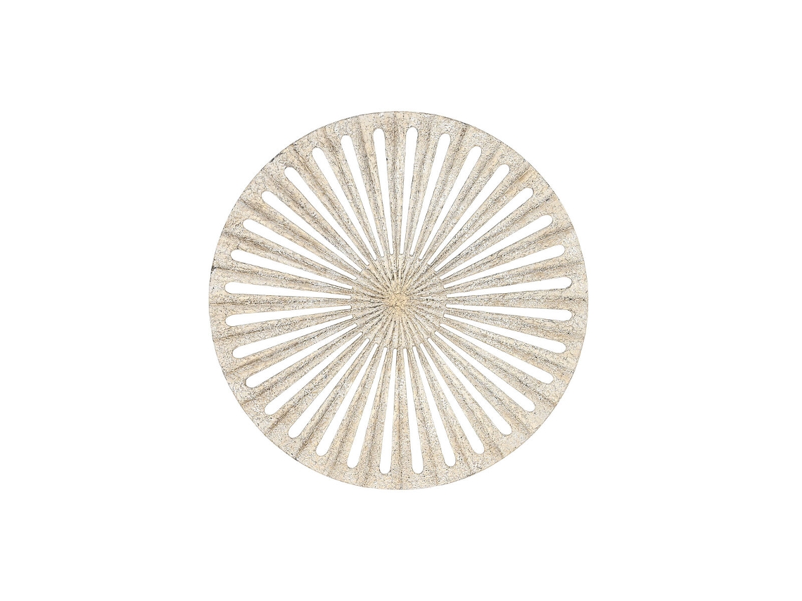 Decoração de Parede HOME ESPRIT Branco Dourado Neoclássico 91 x 3 x 91 cm