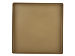 Bandeja De Assar Quadrada 28x28x3cm Alumínio Ouro Antiaderente Para Pizza Pan