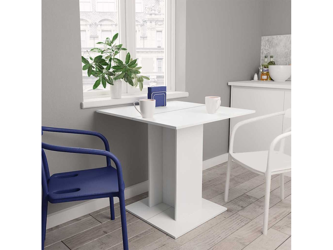 Vidaxl Mesa De Jantar Derivados De Madeira Branco
