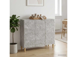 Vidaxl Buffet Cinzento Cimento 89 X 34,5 X 80 Cm Derivados De Madeira