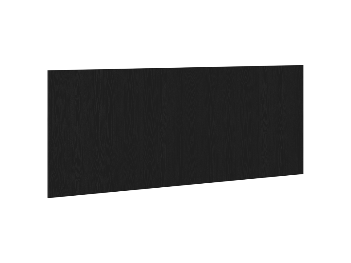 Conjunto 1 Cabeceira De Cama Vidaxl Preto Derivados De Madeira (200 X 1,5 X 80,5 Cm)