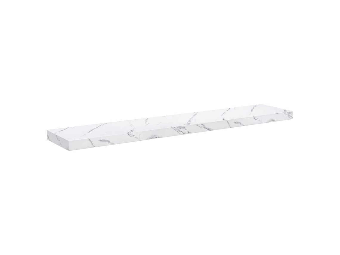Conjunto 1 Prateleira De Parede Vidaxl Branco Derivados De Madeira (120 X 23,5 X 3,8 Cm)