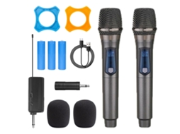 Microfone Portátil Sem Fio Recarregável de 2,4 Ghz MDUG (dois Conjuntos)