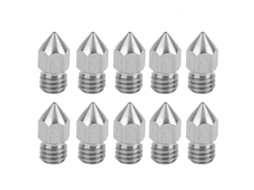 Conjunto de 10 Bicos de Impressora 3D Inoxidável 0.4mm | S/MARCA