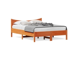 Cama Sem Colchão 120x190 cm Madeira Pinho Maciça Castanho mel MAISON EXCLUSIVE