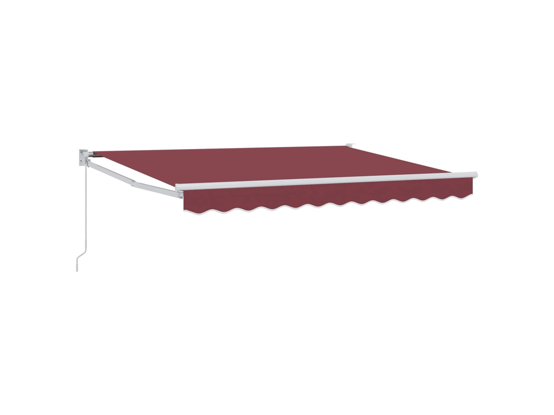 Conjunto 1 Toldo Externo Vidaxl Bordô Poliéster (3,5 X 2 M)