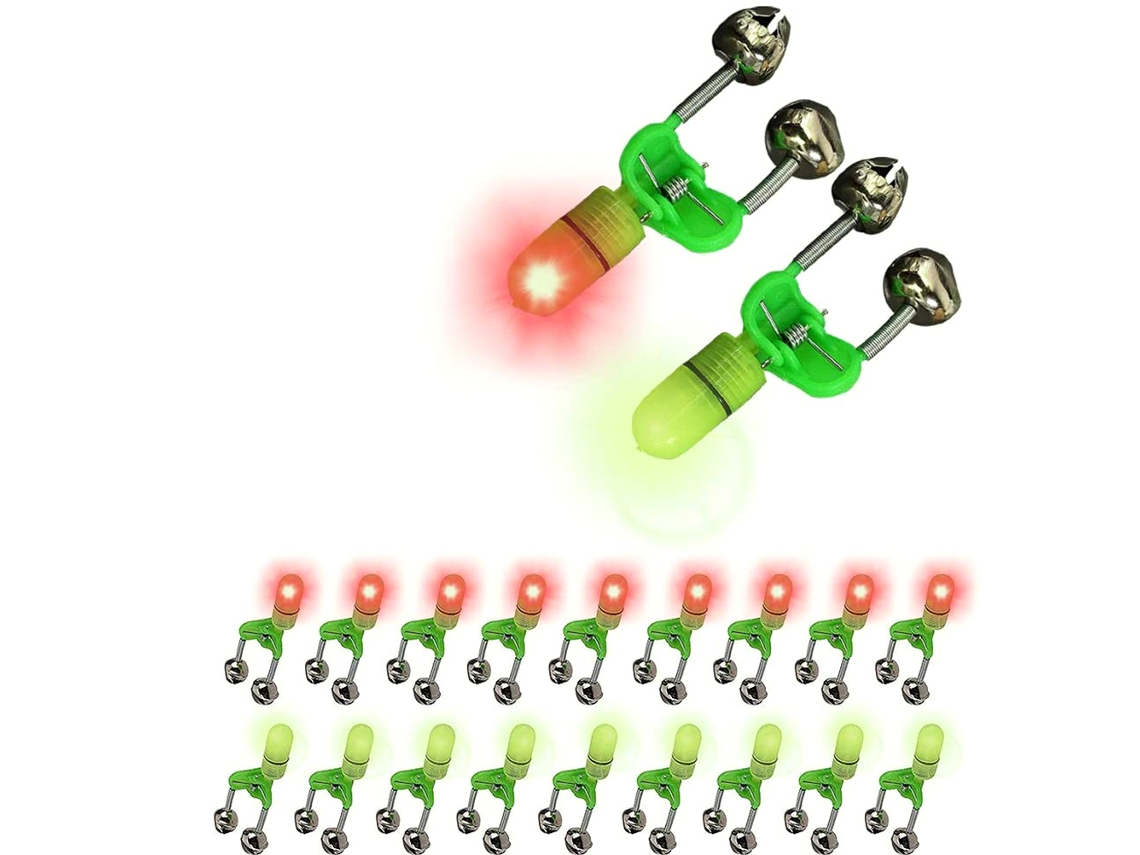 Alarme Luz Pesca Noturna Vibration Buzzer 20pcs
