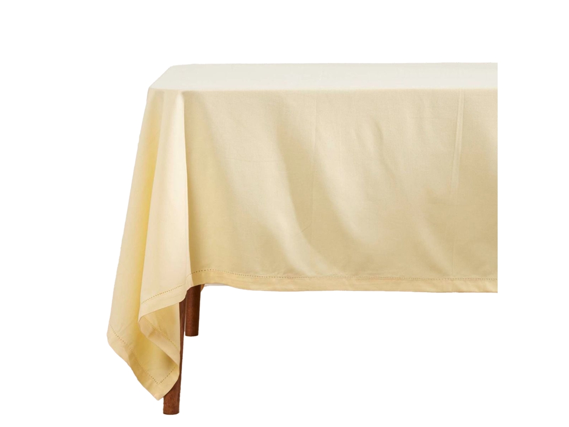 Homescapes Cream Tablecloth 137 X 228 Cm
