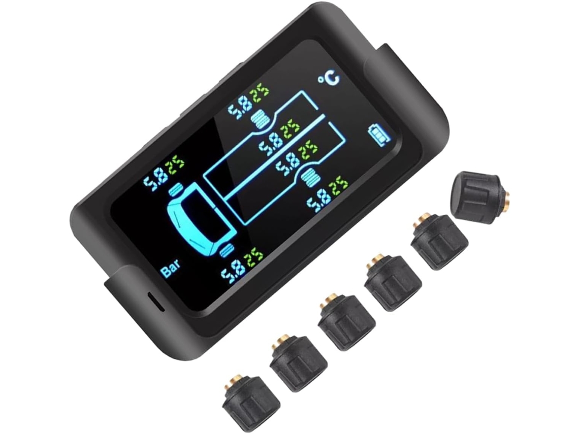 Sistema De Monitoramento Pressão Pneus Solar Para Caminhões E Veículos Recreativos,monitor Roda...