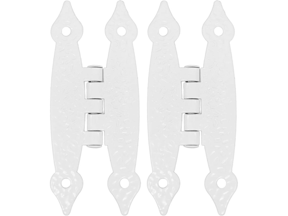 2 Dobradiças Borboleta Vintage Para Armário, 8, 9cm 3, 5 Polegadas, Ferro Branco