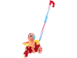 Cachorro De Desenho Animado Para Crianças Pequenas, Brinquedo De Empurrar E Puxar Com Altura Ajustável Para Aprender A Andar (meninos E Meninas).
