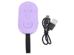 Mali controle Remoto Sem Fio Bt para Tiktok, Página, Câmera, Celular, Tablet, Roxo