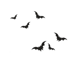 Laxiscreed Decoração De Parede Com Morcegos Halloween Para Sala, Adesivos Reutilizáveis