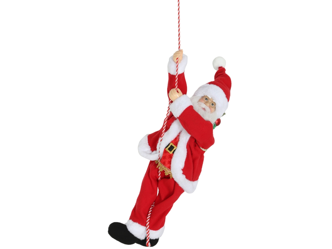 Papai Noel Musical 60cm Com Corda E Presentes Natal