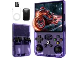 Console de Jogos Portátil Retrô VONKELIOS R36max 128 Gb com Tela Ips 4 Polegadas, Sistema Linux e 22.000 emuladores