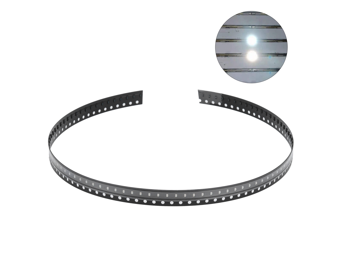 100 Peças Diodos Led Smd Componentes Eletrônicos Baixa Tensão Branco Quente Pequeno Resistente