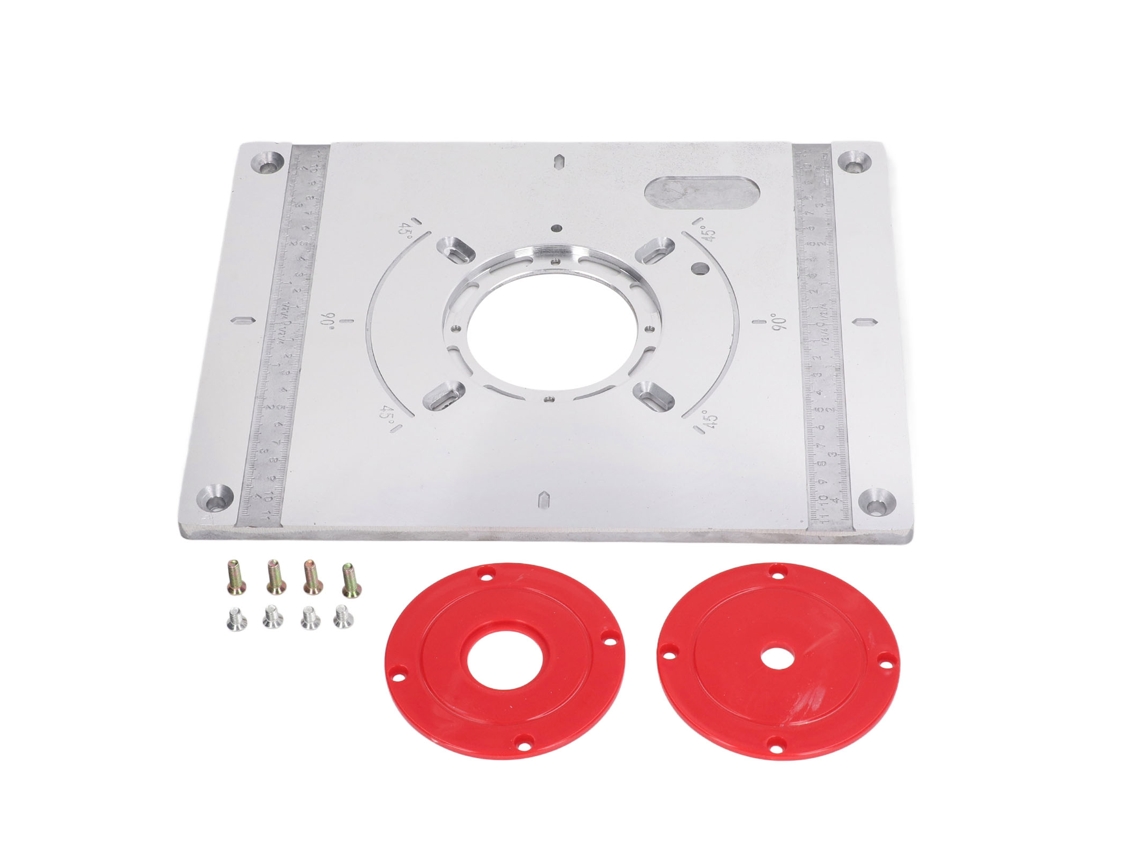 Placa De Inserção Para Mesa De Roteador De Liga De Alumínio Multifuncional Para Banco De Carpintaria Máquina De Corte Máquina De Gravura