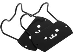 Conjunto Pretyzoom com 2 Clips Antiderrapantes Ferro Preto para Colchões, Barra de Estabilidade Reforçada para Camas