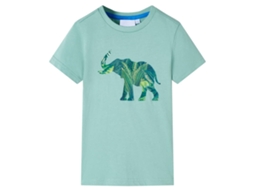 T-shirt Para Criança Caqui-claro 104
