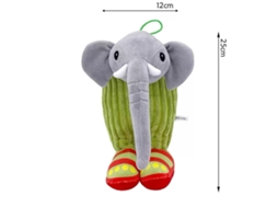 Tungtungsahur e Tralalo Bonecos de Pelúcia Italianos Tubarão Elefante, Colecionáveis Fofos GOKOCO
