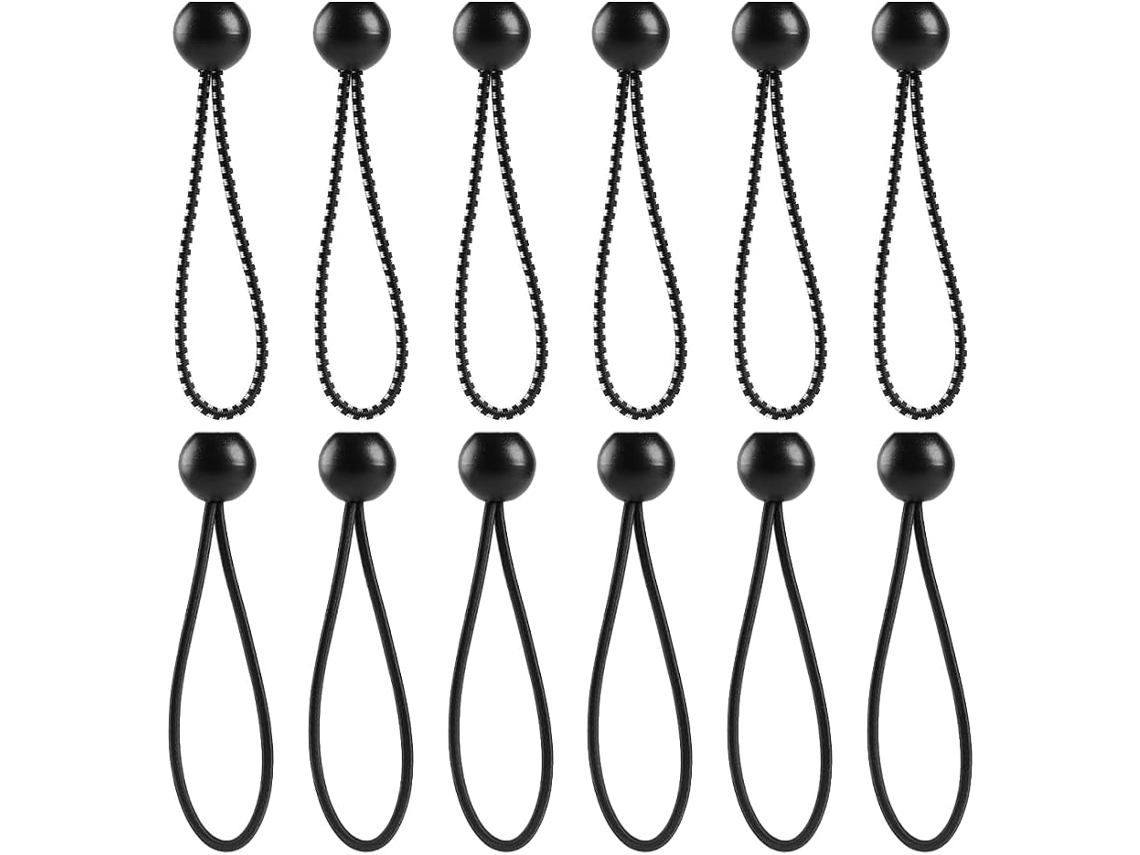 Abaodam Conjunto De 12-cordas Elásticas Para Camping, Fixação Externa