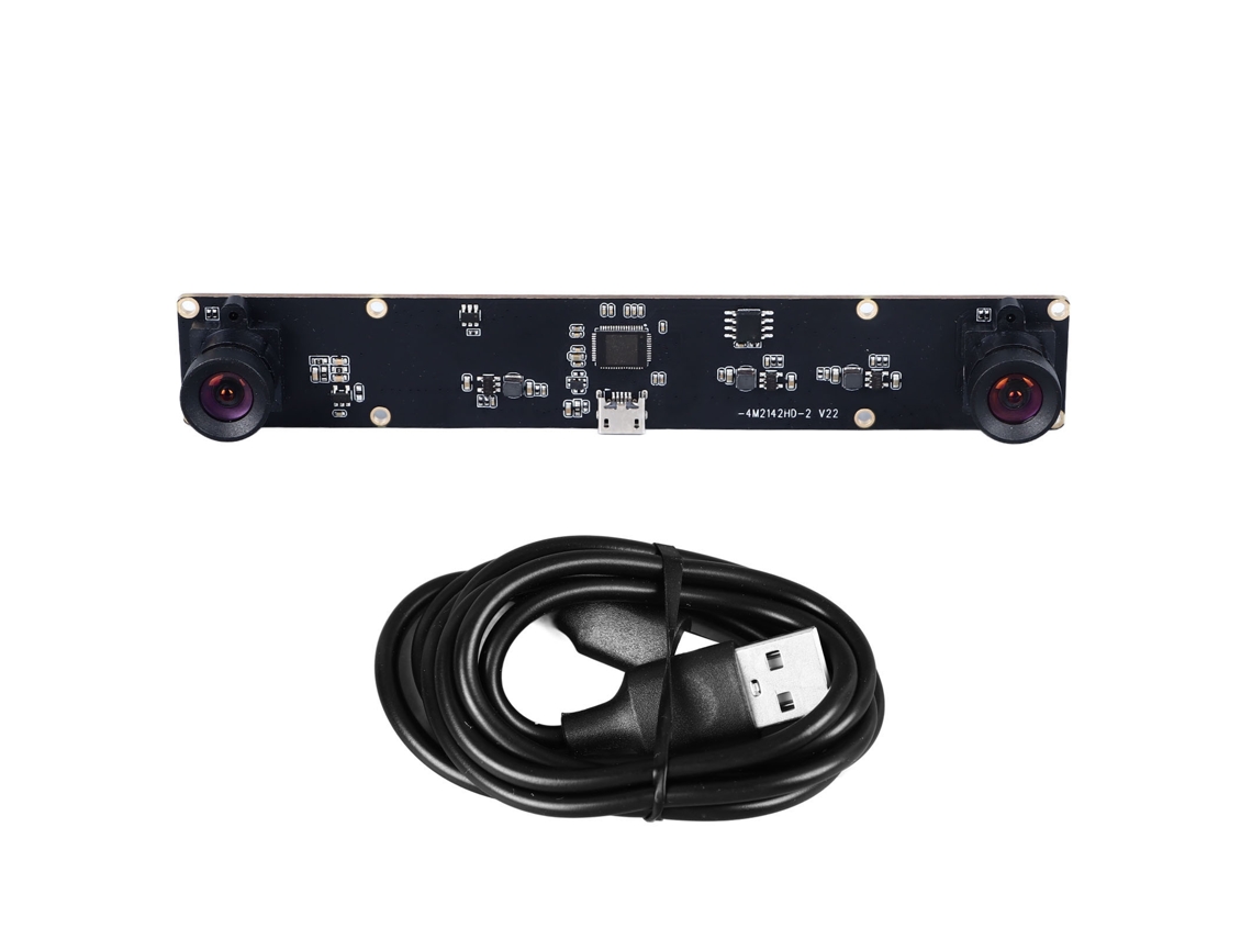 Webcam USB 4MP 1080p com Lente Dual e Sincronização 3D