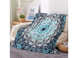 Manta de Flanela Fansu Estampa Mandala 3d Macia e Felpuda Ideal para o Inverno Perfeita Cama Ou Sofá Adequada