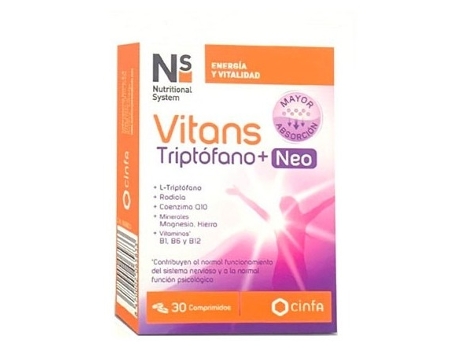 Ns Vitans Triptofano Neo 30 Cápsulas NS SISTEMA NUTRICIONAL