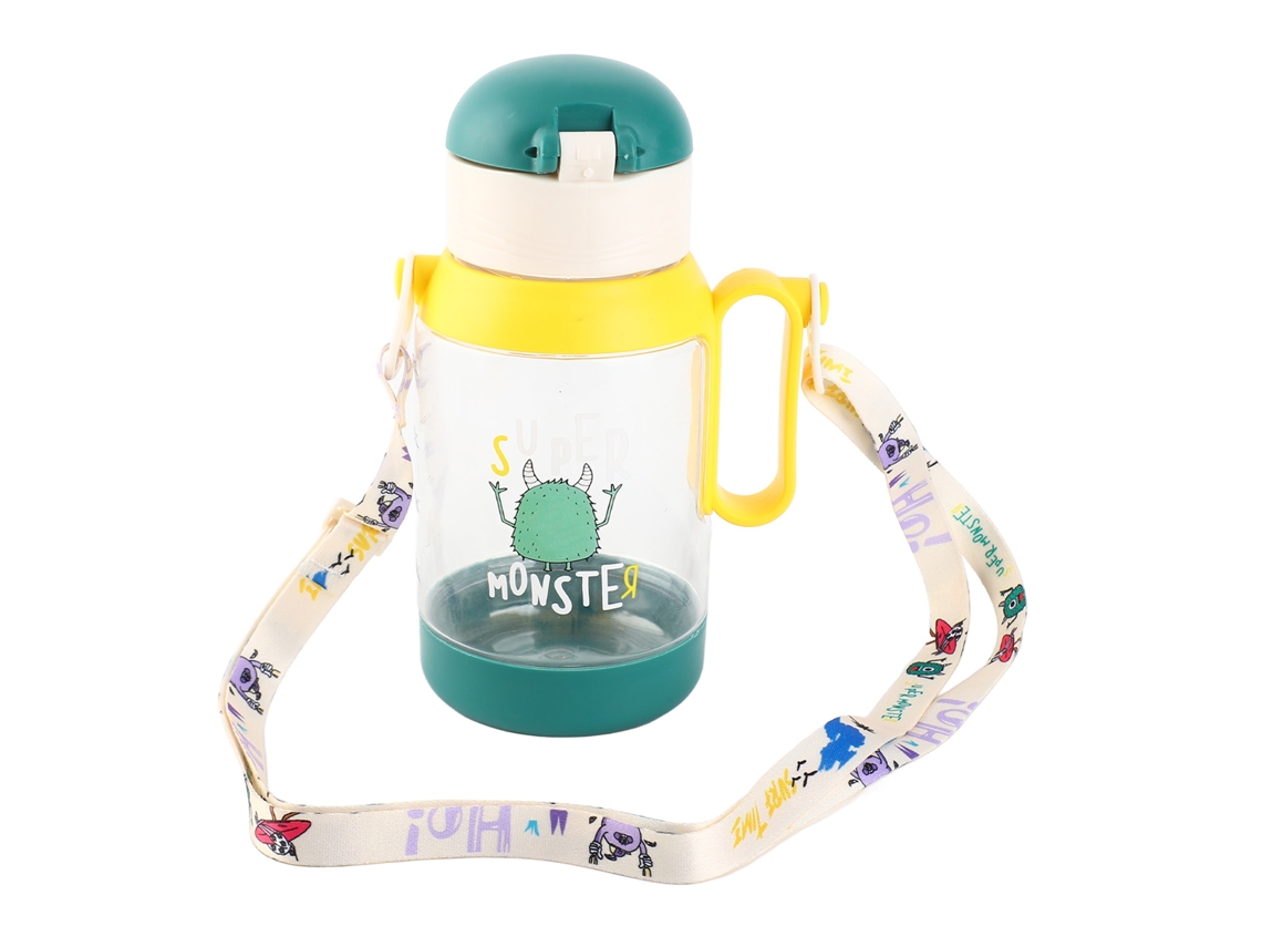 Garrafa Infantil com Canudo 600ml Anti vazamento