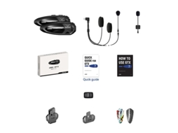 Intercomunicador Para Motocicleta, Conectividade Bluetooth, Conversa Simultânea E Música,lexin Gtx 2pcs Oem